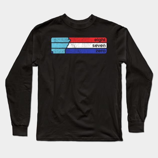 870 - Retro Lines Long Sleeve T-Shirt by rt-shirts